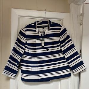 Navy Striped Blazer